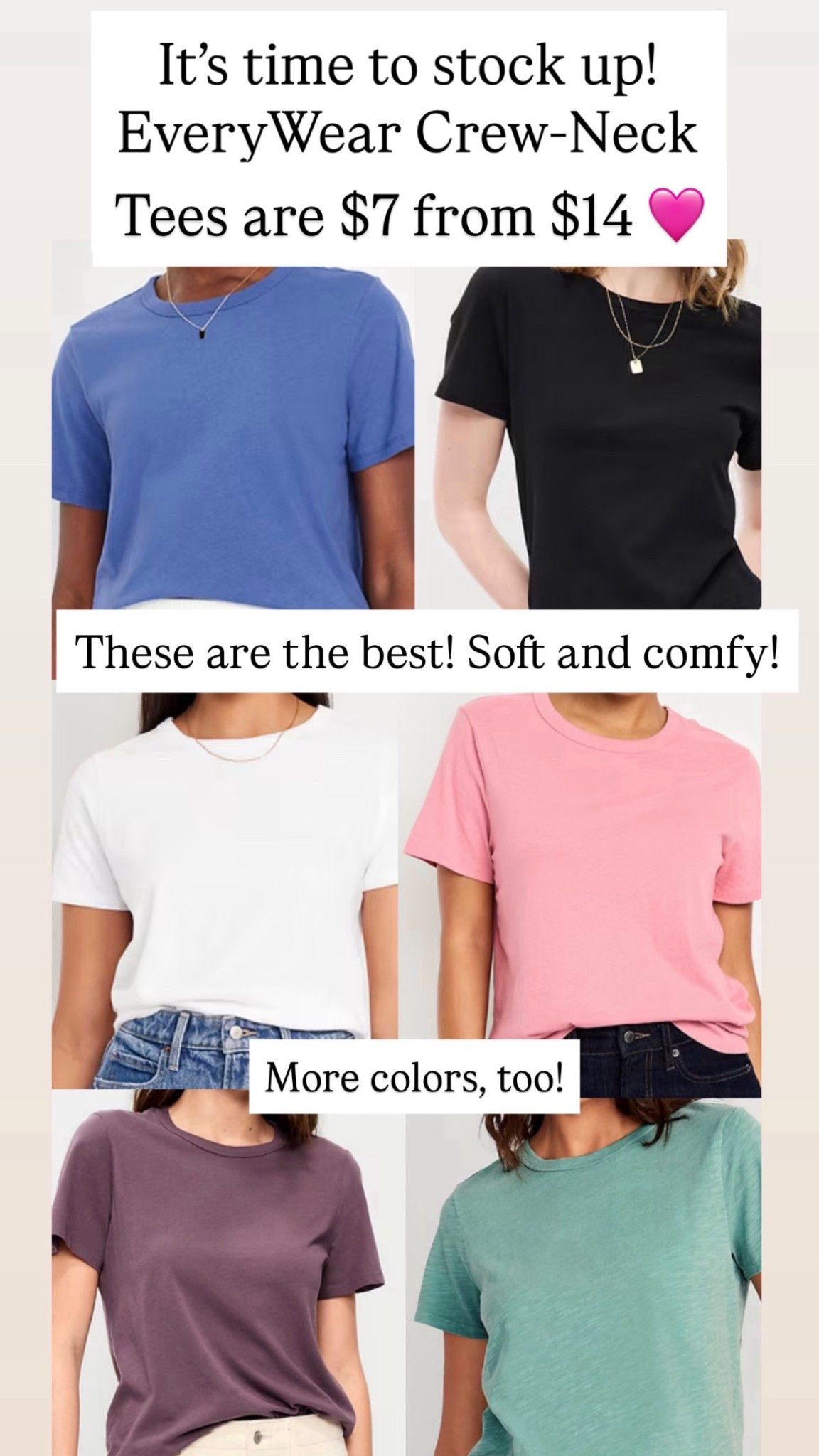 EveryWear tees for women are $7 from $14!!!! 

#LTKootd #LTKgrwm