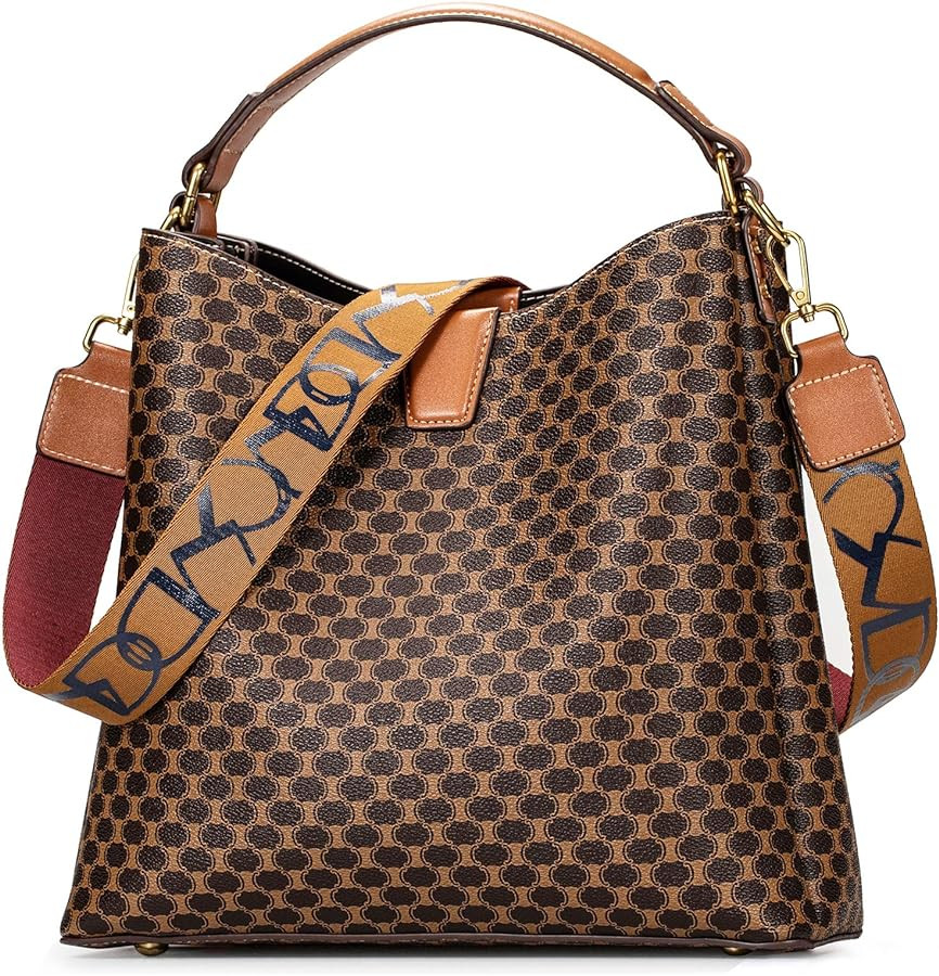 IBFUN Women Satchel Handbag Purse Ladies Leather Vintage Top Handle Tote Handbag | Amazon (US)