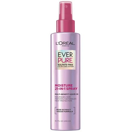 L Oreal Paris EverPure 21 in 1 Perfecting Leave In Color Caring Spray 6.8 fl oz | Walmart (US)