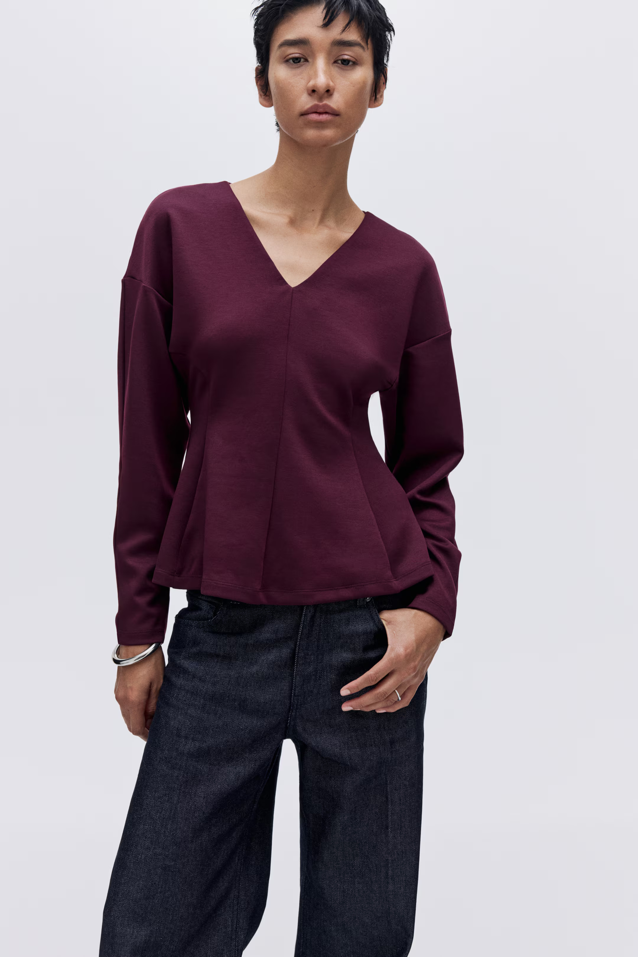 Waisted scuba top | H&M (UK, MY, IN, SG, PH, TW, HK)