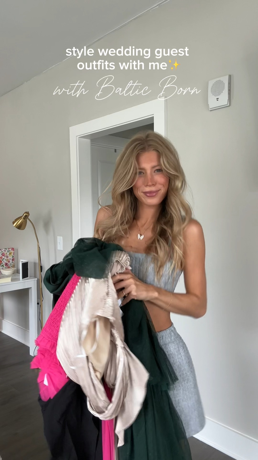 4 wedding guest looks !!!! baltic born discount code SIENNACARTIER15 💘 (white bow heels run big, i sized down one size!) #weddingseason #weddingguest #dressstyling #dressinspo 

#LTKWedding #LTKVideo