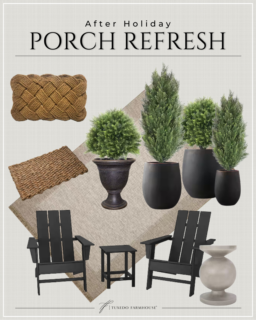 After Holiday - Porch Refresh

Update your front porch with these timeless, classic pieces,

Seasonal, home decor, winter, spring, planters, furniture, accent tables, rugs 

 #LTKSeasonal #LTKHome #LTKFindsUnder50