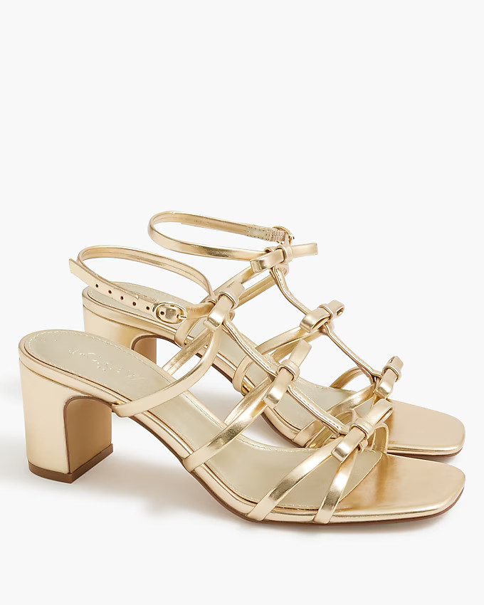 Bow heeled sandals | J.Crew Factory