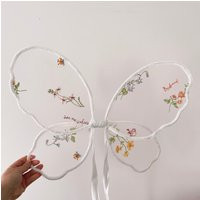 Fairy Wings | Embroidery Flower Fairy Lace Kids Butterfly Baby | Etsy (US)