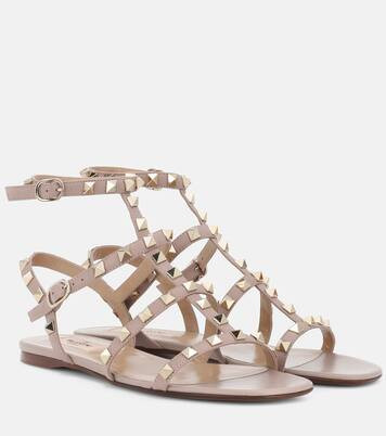 Valentino Garavani Rockstud leather sandals | Mytheresa (INTL)