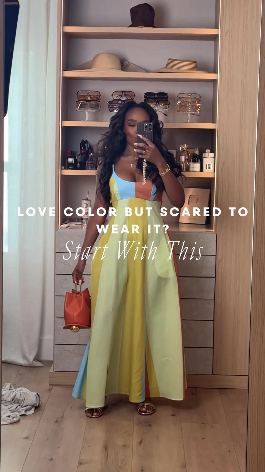 Hi Babes! 🌈✨

If you've been wanting to wear more color but don't know where to start, THIS is the dress! The soft pastel color blocking makes a statement without feeling overwhelming, and the flowy silhouette is so flattering and easy to wear.

✨ Fit Details:
• Wearing a size Small
• True to size
• Flowy maxi dress with a relaxed fit
• Soft pastel color-block design
• Side slit for added movement
• Paired with a fun orange bag for the perfect pop of color

🤍 Where to Wear:
• Vacation
• Resort dinners
• Beach weddings
• Brunch
• Summer parties
• Cruise nights

✨ Style Tip:
Keep your accessories neutral if you're easing into color, or add a bright handbag like I did for a fun, elevated look!

Everything is linked below!

xx, Kira | IG: KirasFashionFinds

Measurements:
Kira: 5'4" | Size Small | 140 lbs