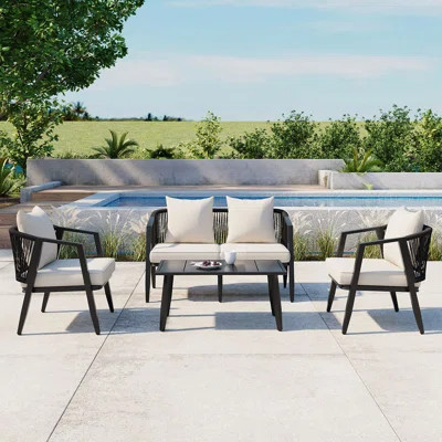 Durable and Comfortable Outdoor Seating Set, Perfect for Patios, Lawns, and Poolsides, Weather-Resistant and Stylish | Wayfair North America