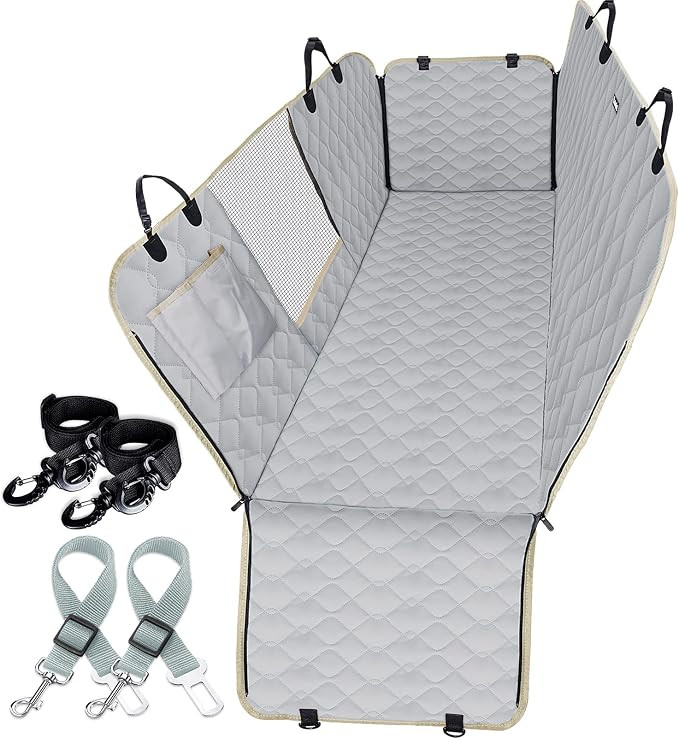 Lassie Dog Car Seat Covers for Back Seat Waterproof with Mesh Visual Window Durable Scratchproof ... | Amazon (US)
