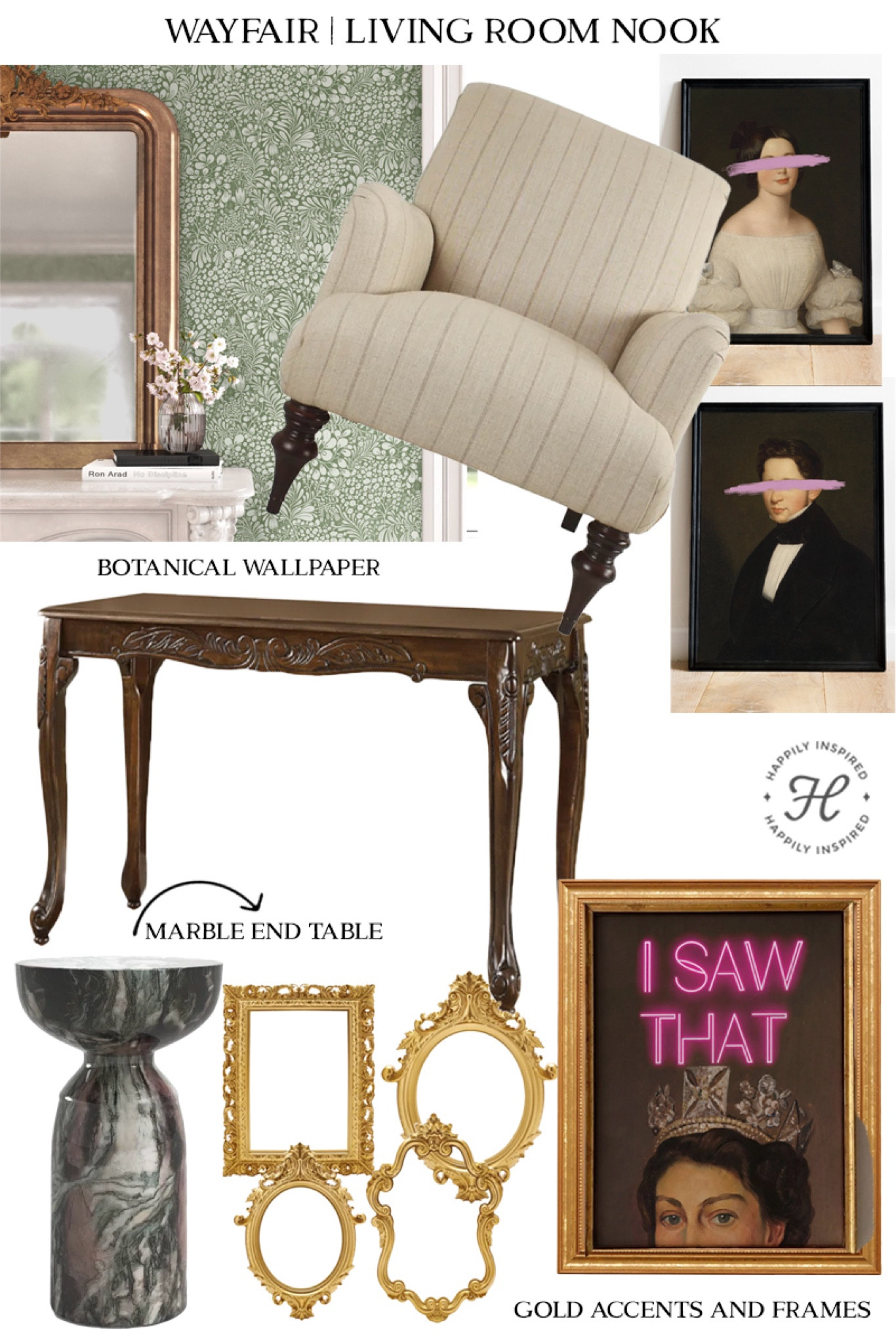 Living room nook inspiration with @wayfair #wayfair #wayfairpartner // quick, easy and stylish ideas to transform an empty corner! 

#LTKFindsUnder50 #LTKSaleAlert #LTKHome