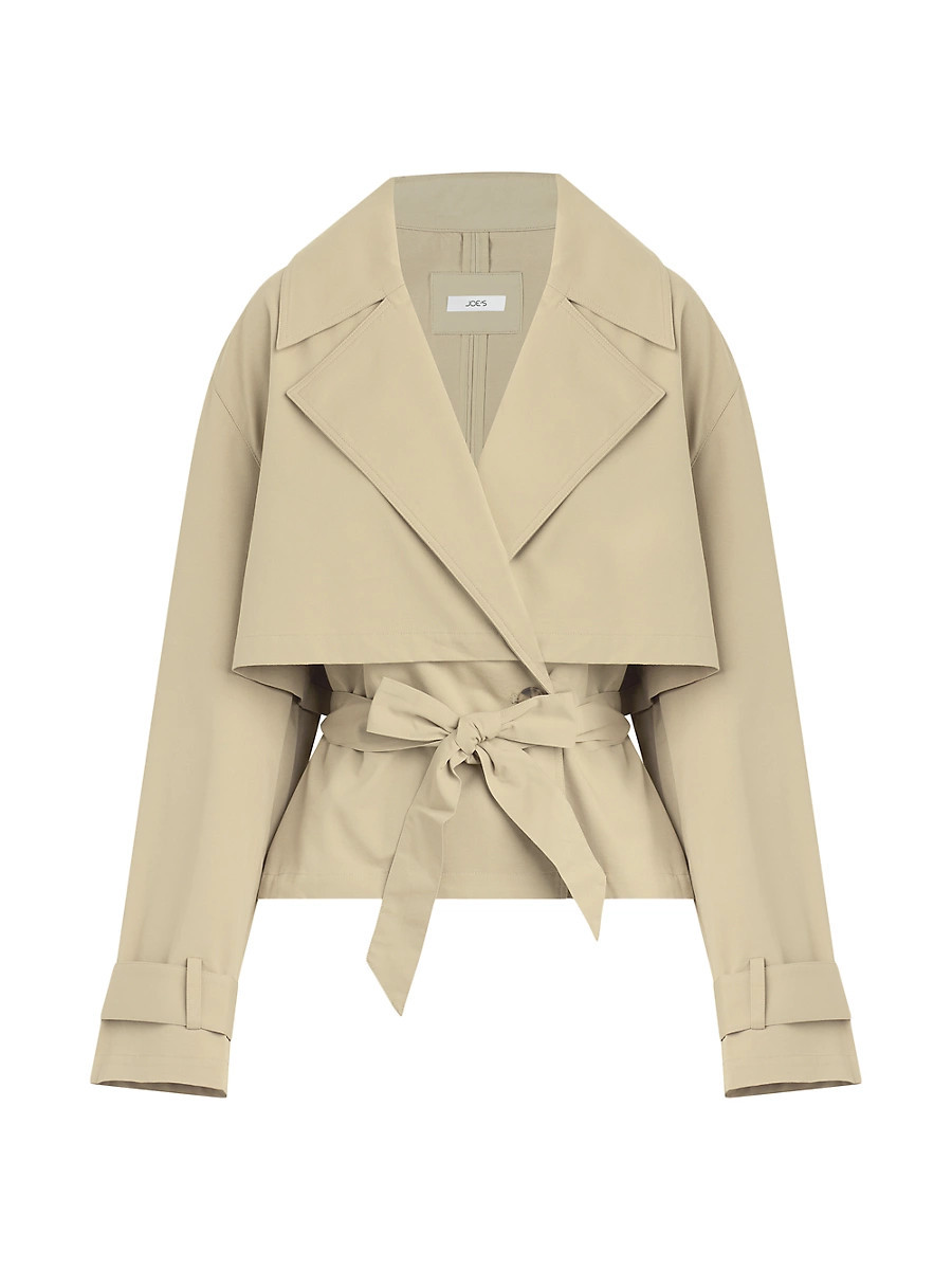 Women's The Liz Cropped Trench Coat - Camel - Size XS | Saks Fifth Avenue