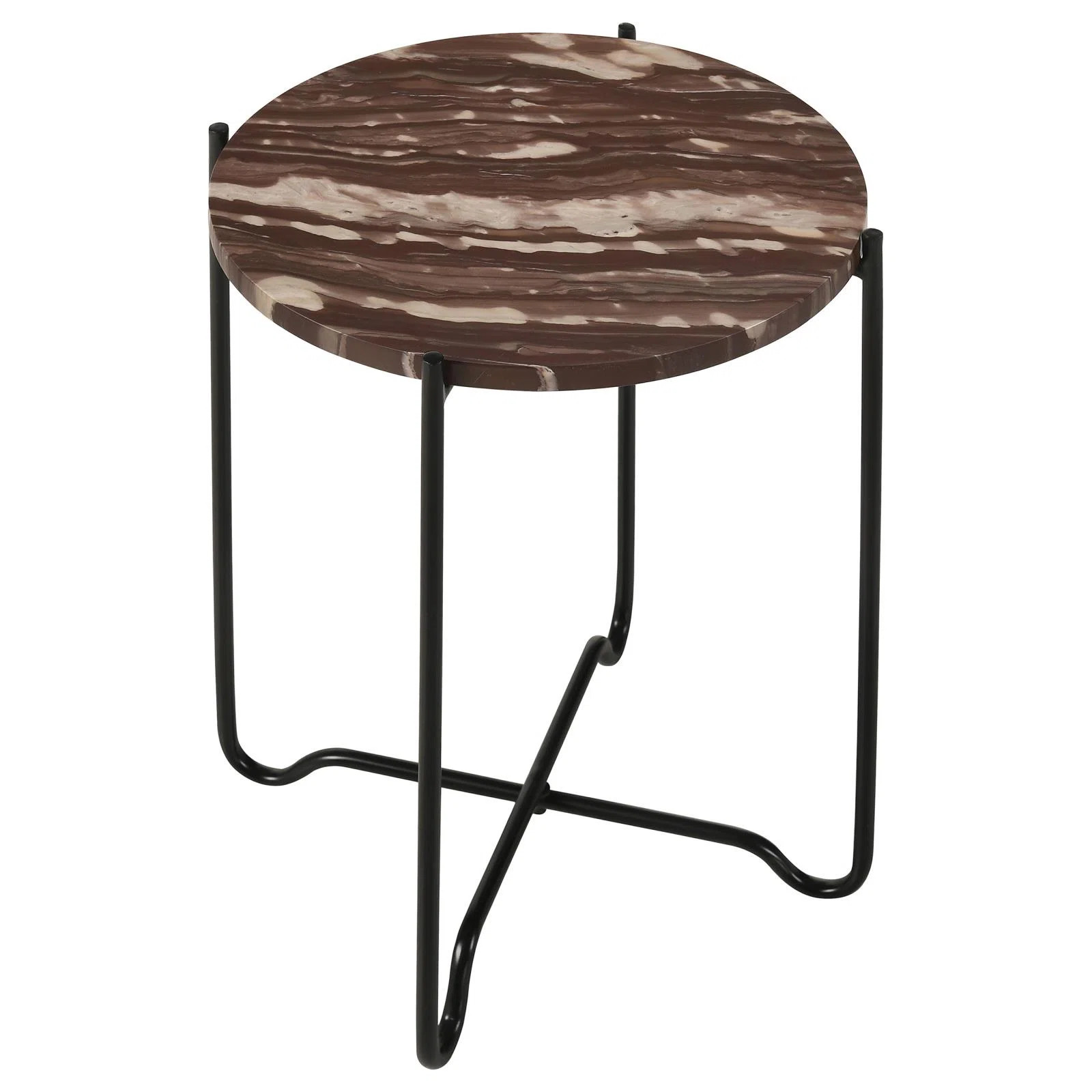 17 Stories Latifa Round Accent Table with Marble Top | Wayfair | Wayfair North America