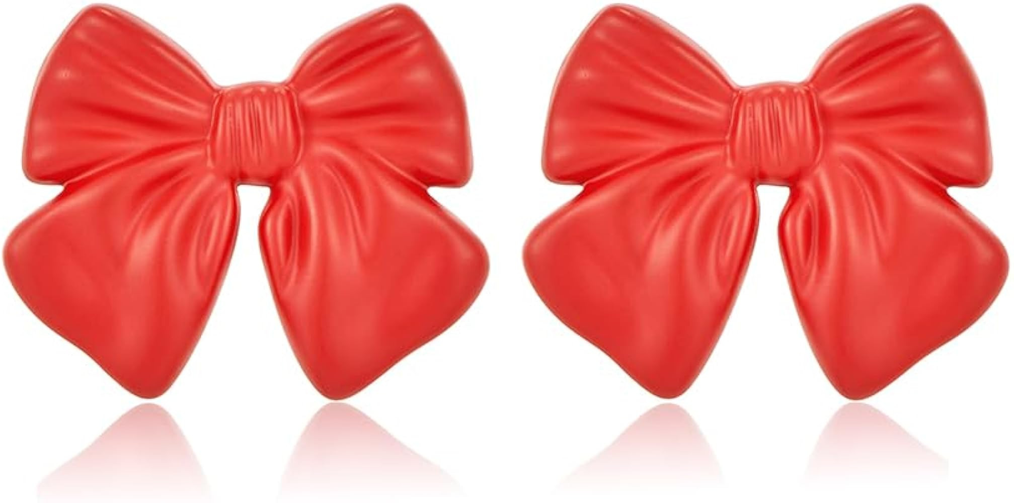 Gold Plated Bow Studs and Dangle Earrings - Silver Bow Statement Earrings Gift | Amazon (US)