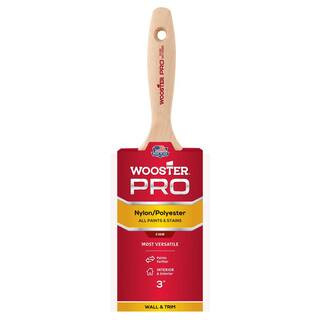 Wooster 3 in. Pro Nylon/Polyester Flat Brush 0H21450030 - The Home Depot | The Home Depot