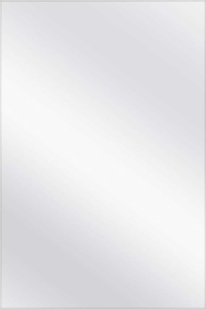 MCS Frameless Wall Mirror with Polished Edge, 24x36 inch, Silver | Amazon (US)