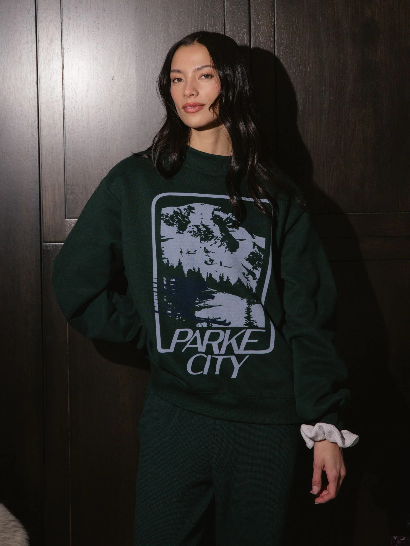 Parke Sport Graphic Mockneck - Forest | Parke