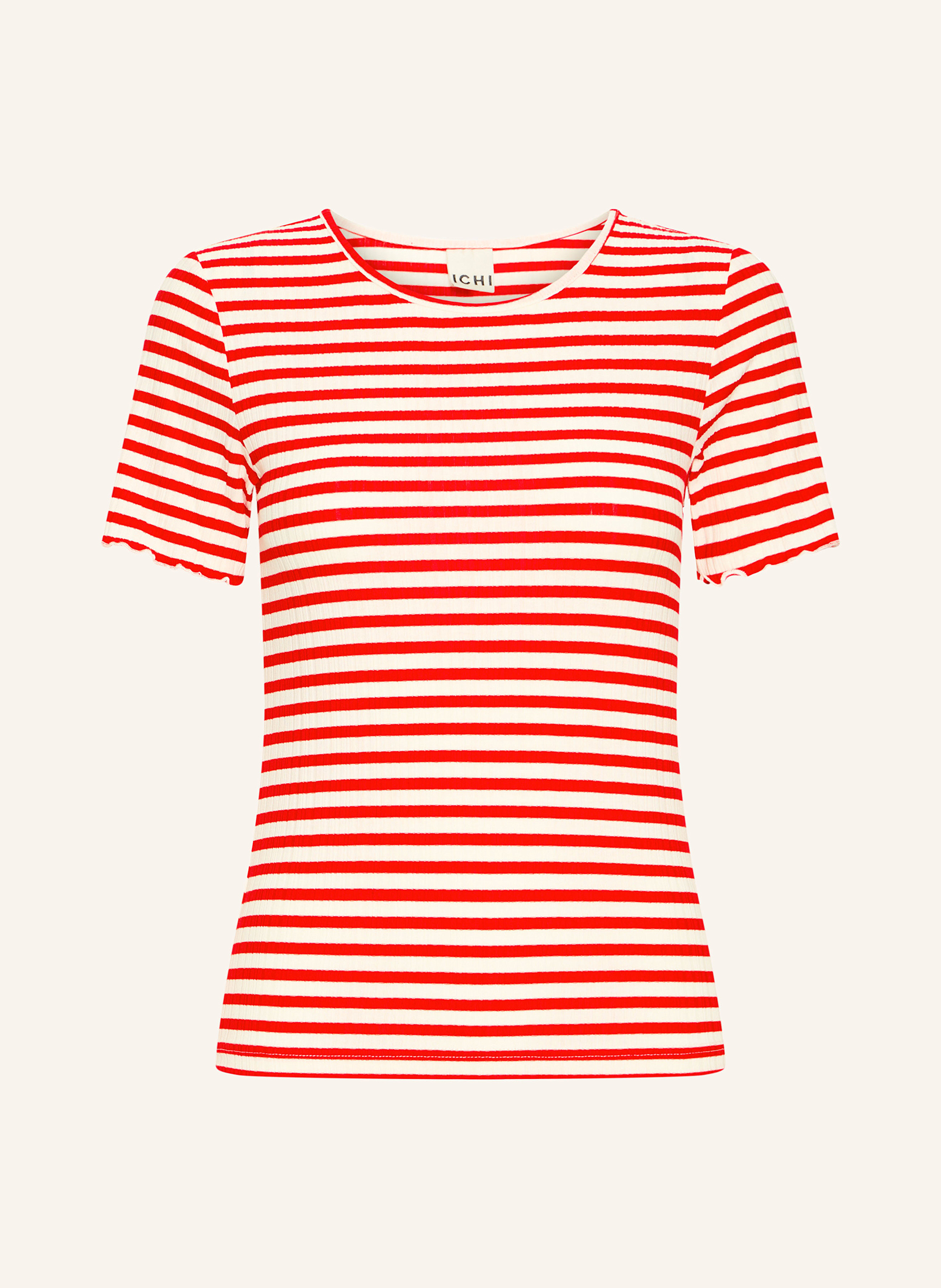 ICHI T-Shirt IHCELLA in rot / ecru | Breuninger (DACH)