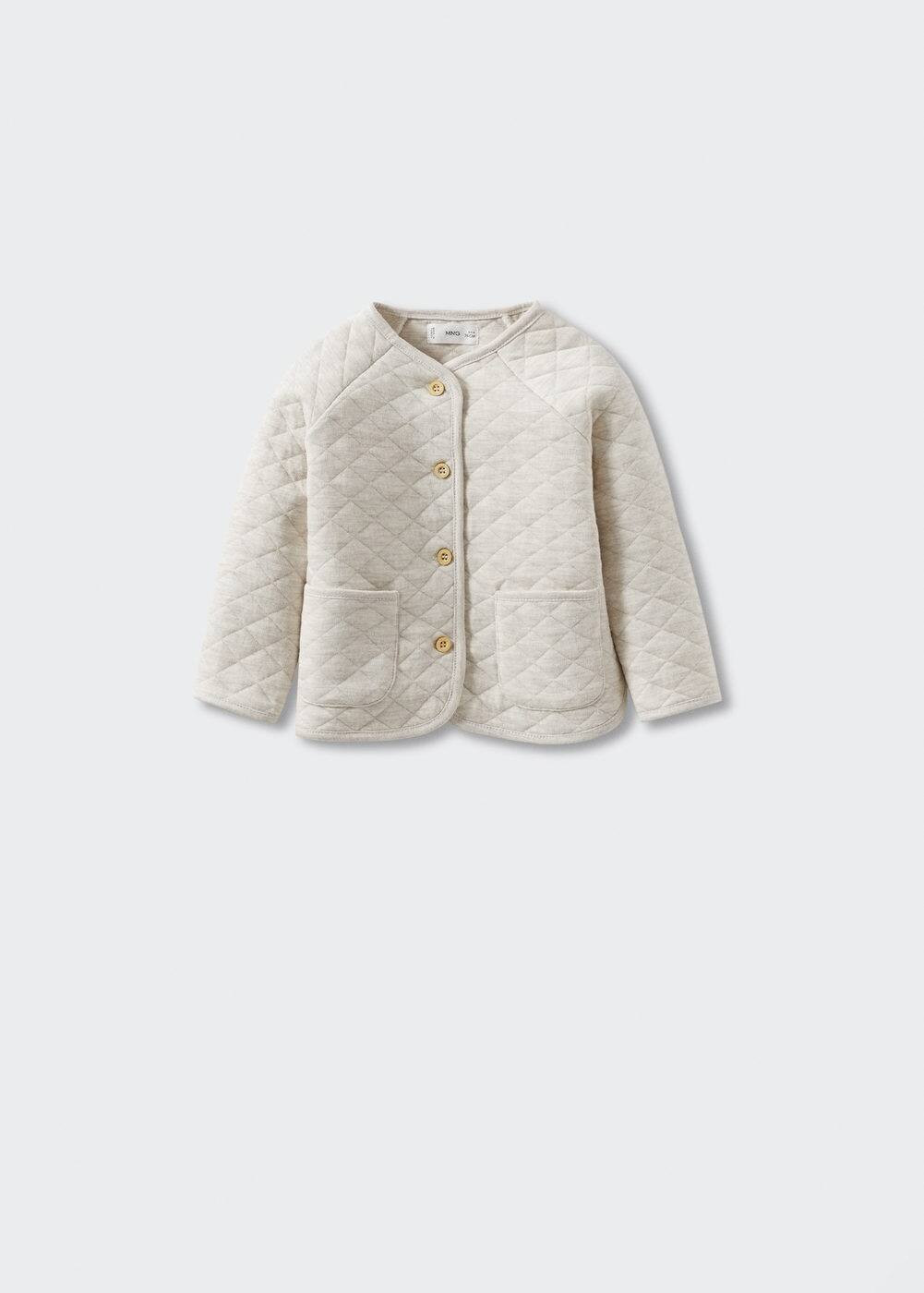 Buttoned cotton cardigan -  Girls | Mango Kids USA | MANGO (US)