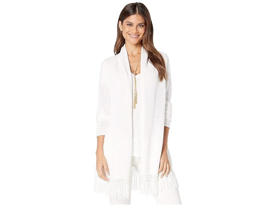 Lilly Pulitzer Tatum Cardigan Women's Sweater Resort White: XL | Zappos.com