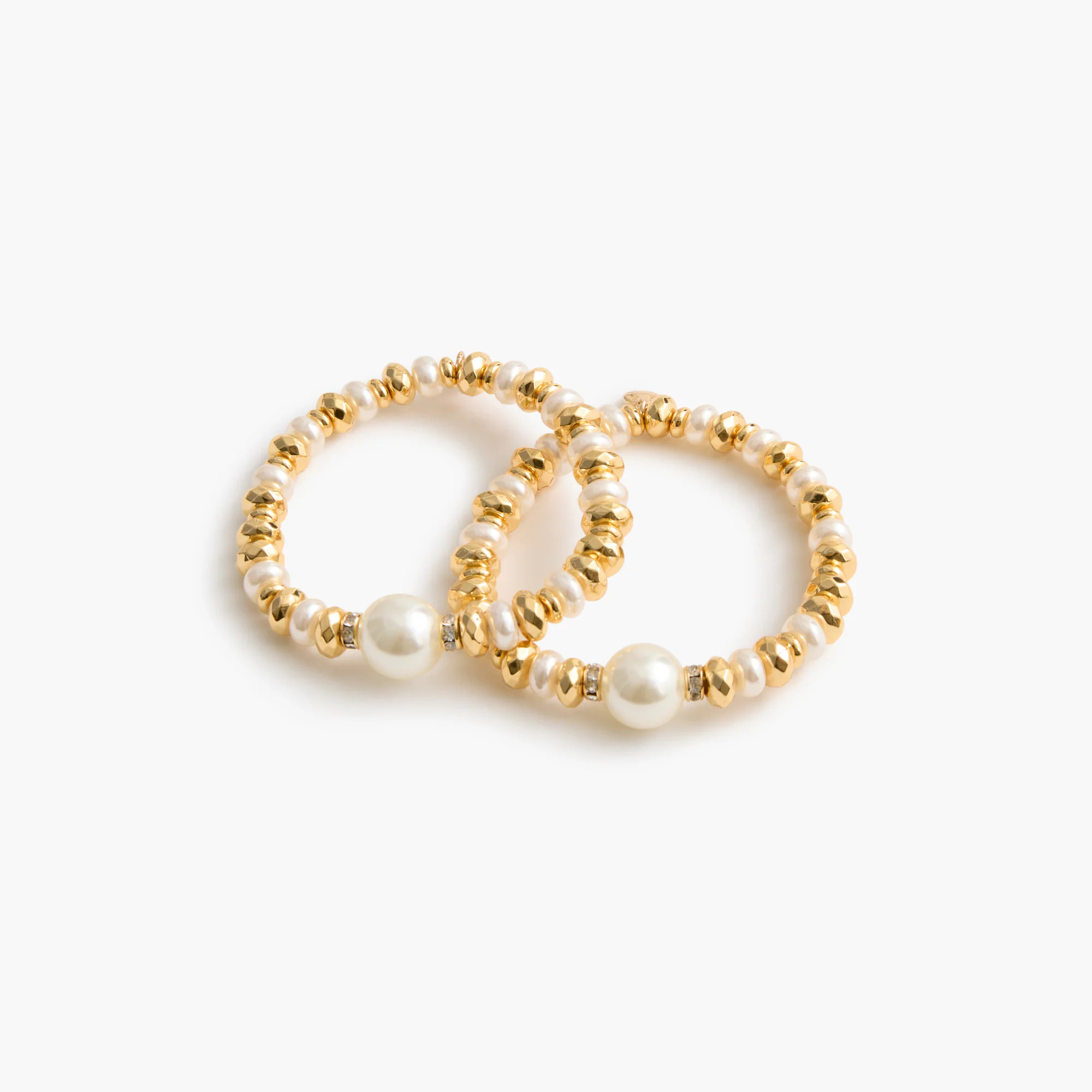 Beaded pearl bracelets set-of-two | J.Crew Factory