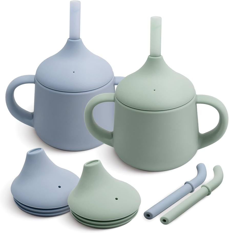 Moonkie Silicone Baby Sippy Cups | 3 Stages Training Cup Straw Cup for Infants Toddlers and Kid |... | Amazon (US)