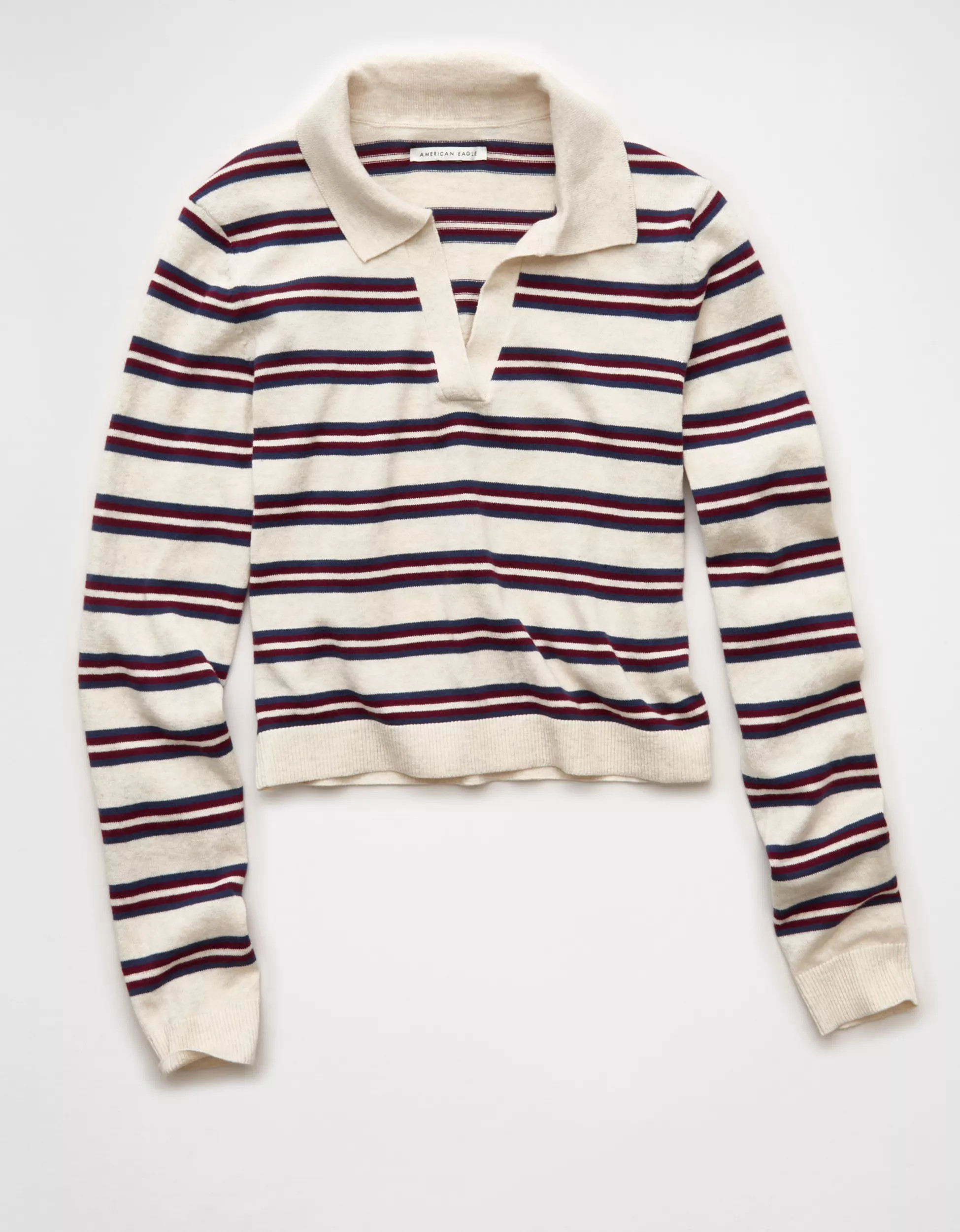 AE Cropped Polo Sweater | American Eagle Outfitters (US & CA)