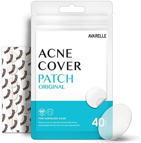 Avarelle Pimple Patches (40 Count) Hydrocolloid Acne Cover Patches | Zit Patches for Blemishes, Z... | Amazon (US)