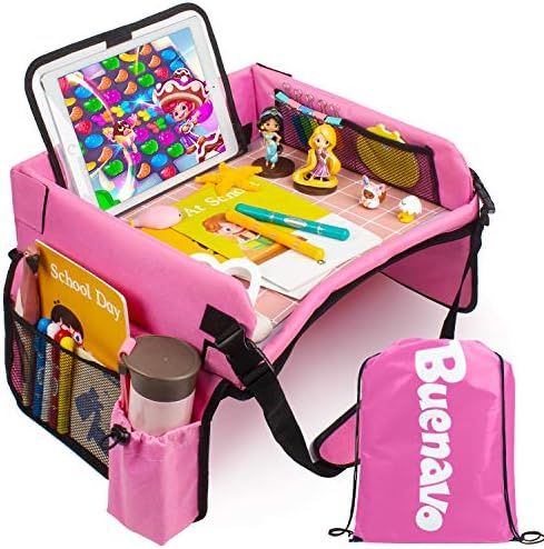 [New Version] Car Seat Organizer Kids Travel Tray for Kids Toddlers Activities in Car Seat, Strol... | Amazon (US)