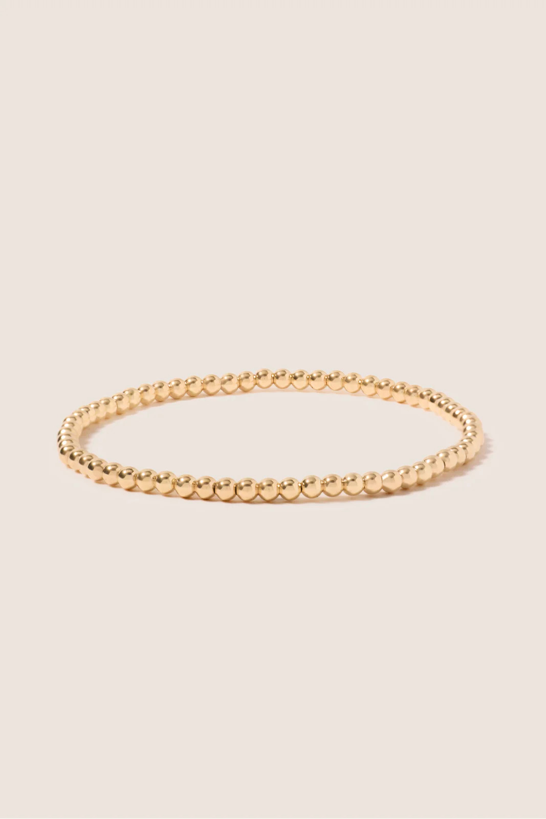 Classic Gold 3mm Bead Bracelet | Evereve