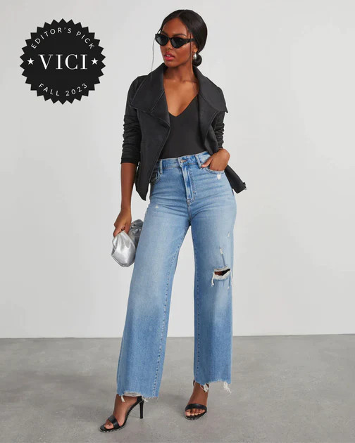 Slick Chick Coated Faux Leather Moto Jacket - Black | VICI