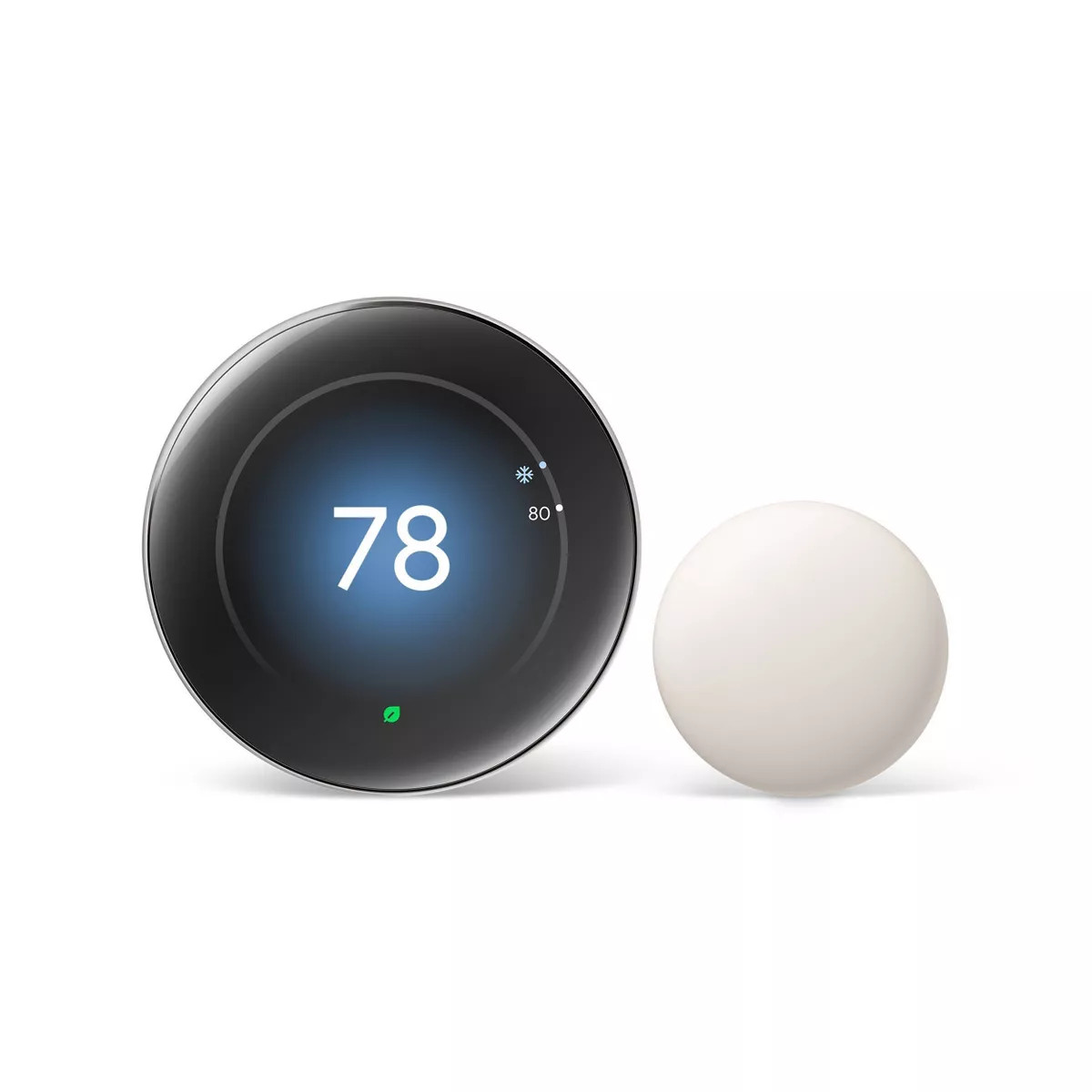 Google Nest Learning Thermostat (4th Gen) with Nest Temperature Sensor (2nd Gen) - Silver: Wi-Fi,... | Target