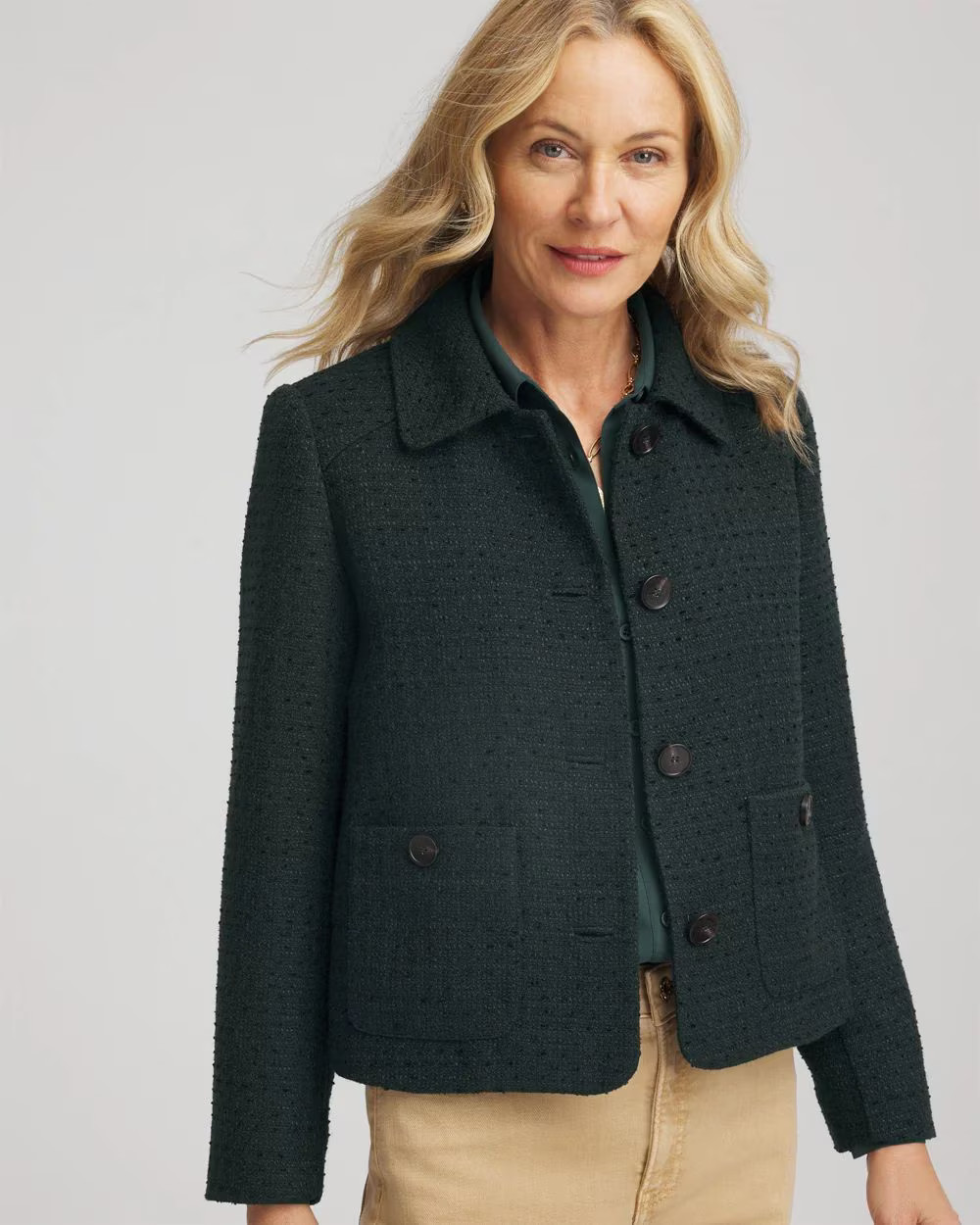 Tweed Cropped Jacket | Chico's