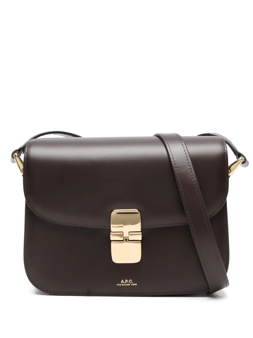 A.P.C. Small Grace Shoulder Bag | Brown | FARFETCH BR | Farfetch (BR)