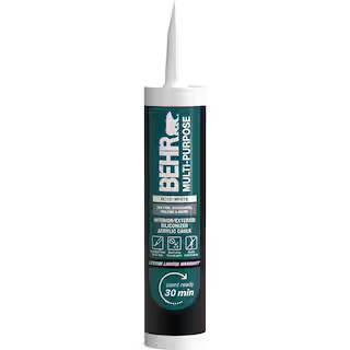 Multi-Purpose 10.1 fl. oz. White Siliconized Acrylic Latex Caulk | The Home Depot