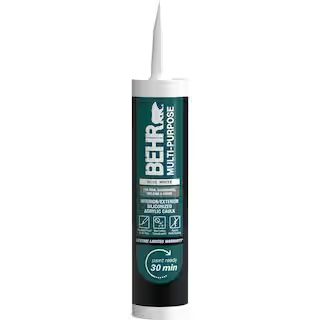 BEHR Multi-Purpose 10.1 fl. oz. White Siliconized Acrylic Latex Caulk BC1011 - The Home Depot | The Home Depot
