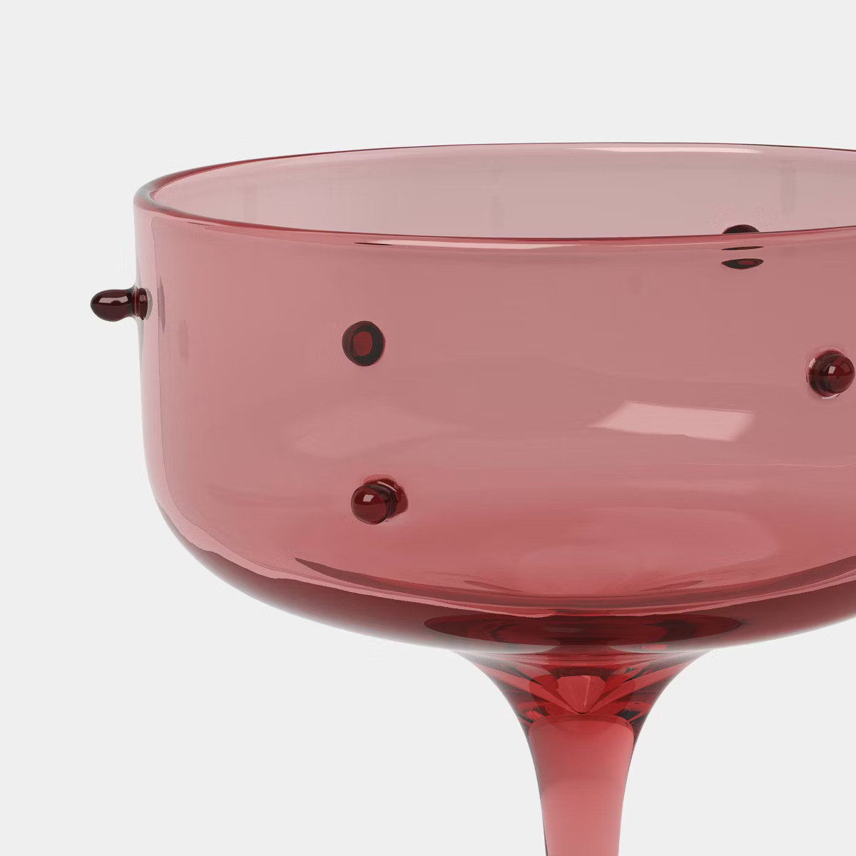 8.5 fl oz Coupe Glass Pink with Red Dots - Threshold™ | Target