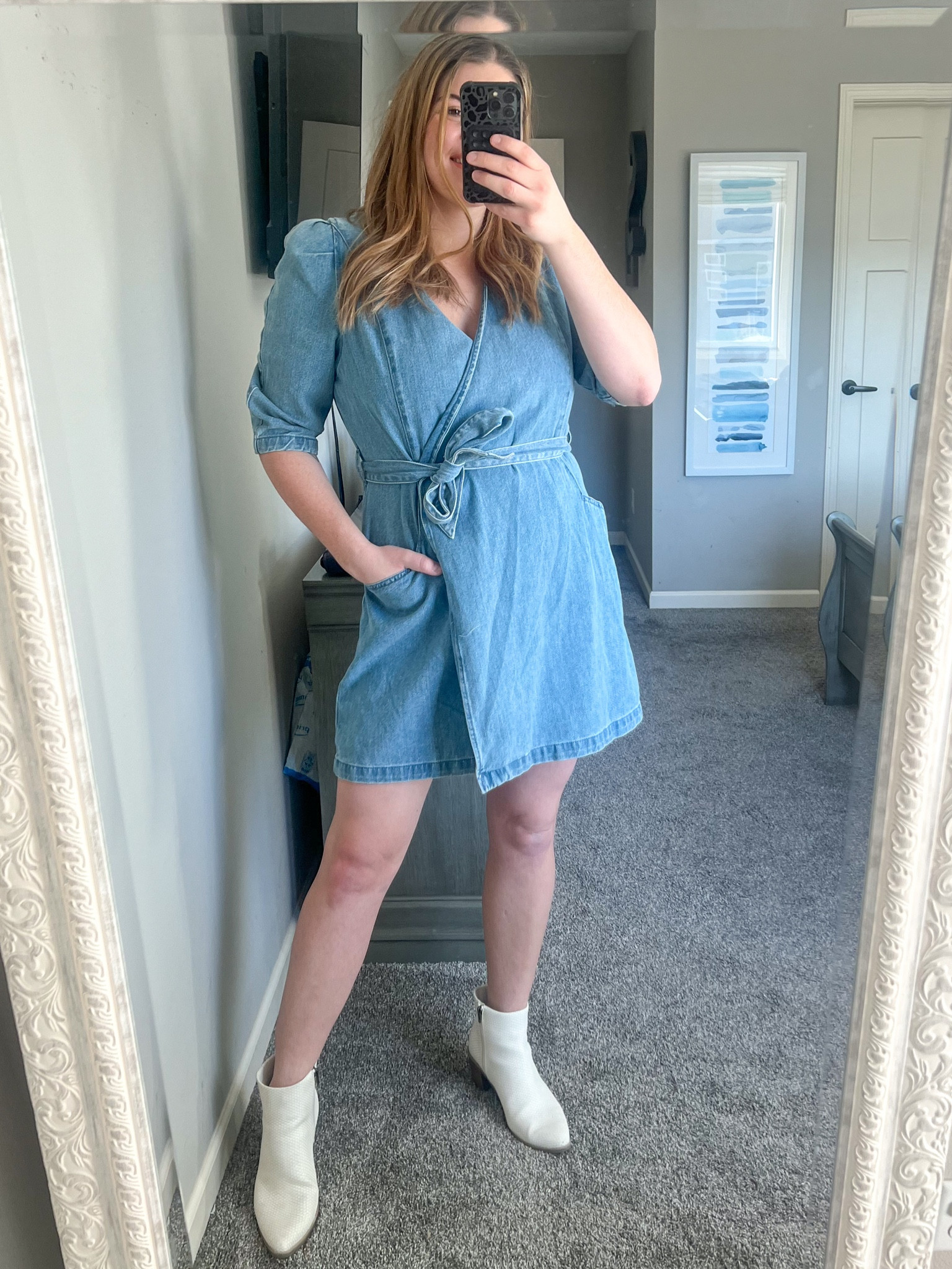 Spring dress- chambray dress - denim dress from Target - western - midsize - curvy. I’m in size large  

#LTKunder50 #LTKcurves #LTKFind