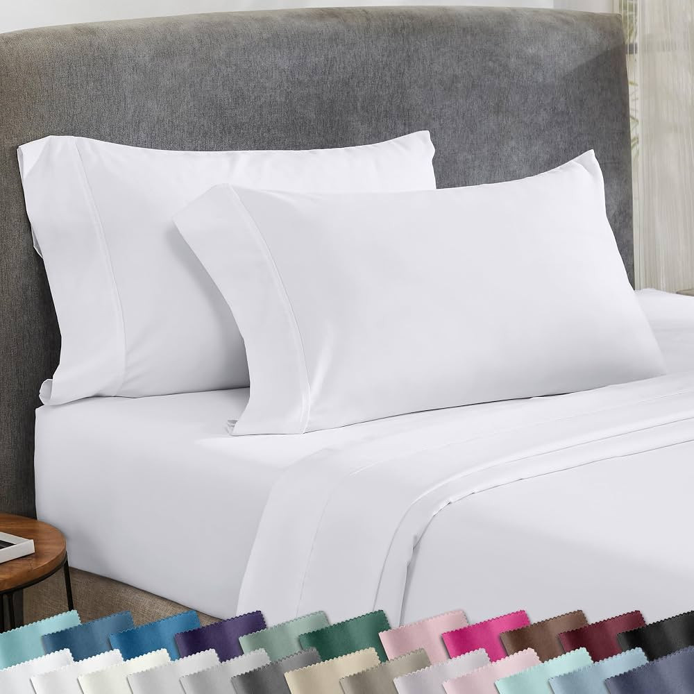 California Design Den King Size Pillowcase Set - 400 Thread Count, 100% Cotton Sateen, Set of 2 P... | Amazon (US)
