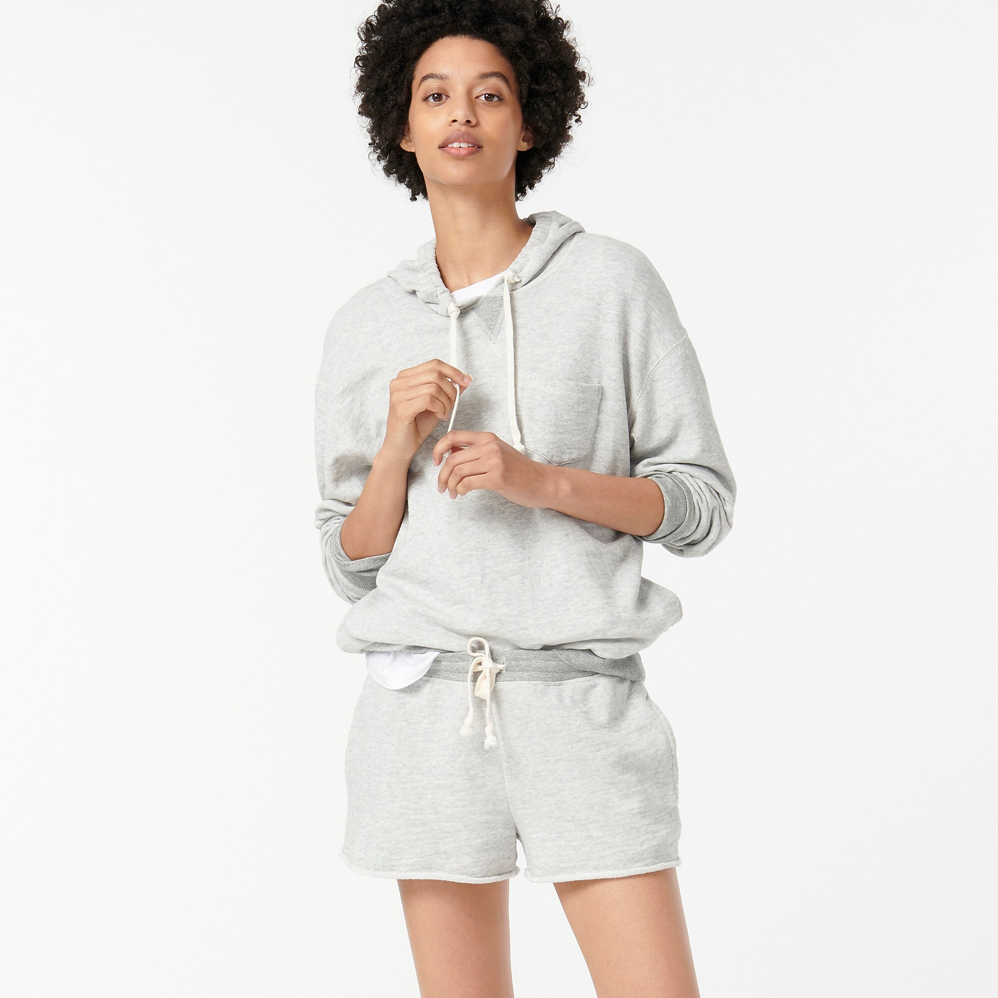 Vintage cotton terry two-tone relaxed hoodie | J. Crew US