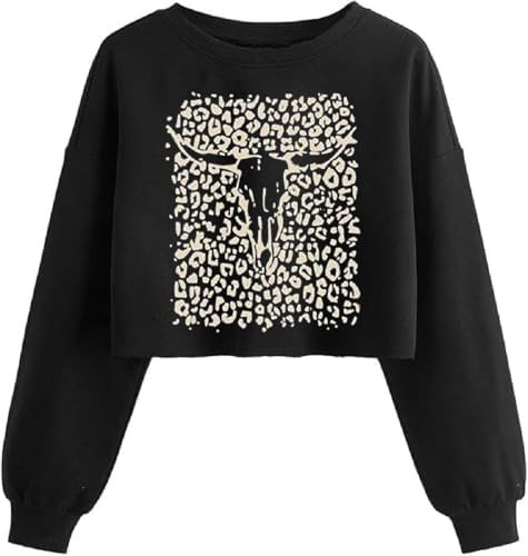 Women's Crop Sweatshirt Funny Graphic Lantern Long Sleeve Pullover Holiday Casual Tops | Amazon (US)