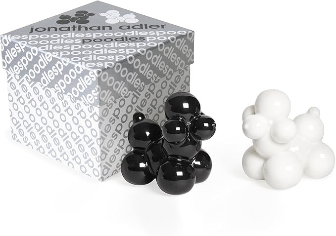 Jonathan Adler Poodles Salt & Pepper Shakers, Black and White | Amazon (US)