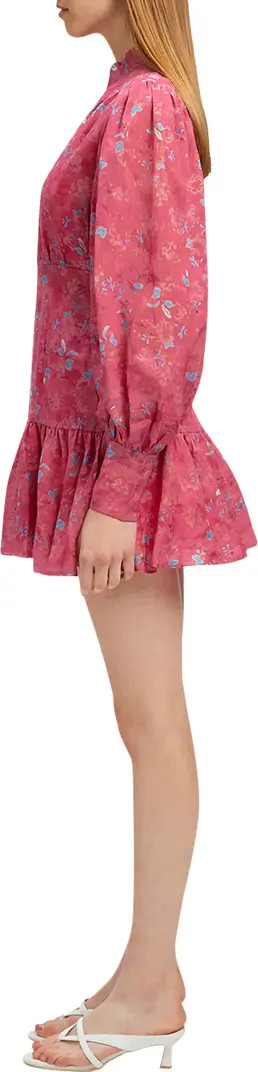 Nessa Floral Long Sleeve Minidress | Nordstrom