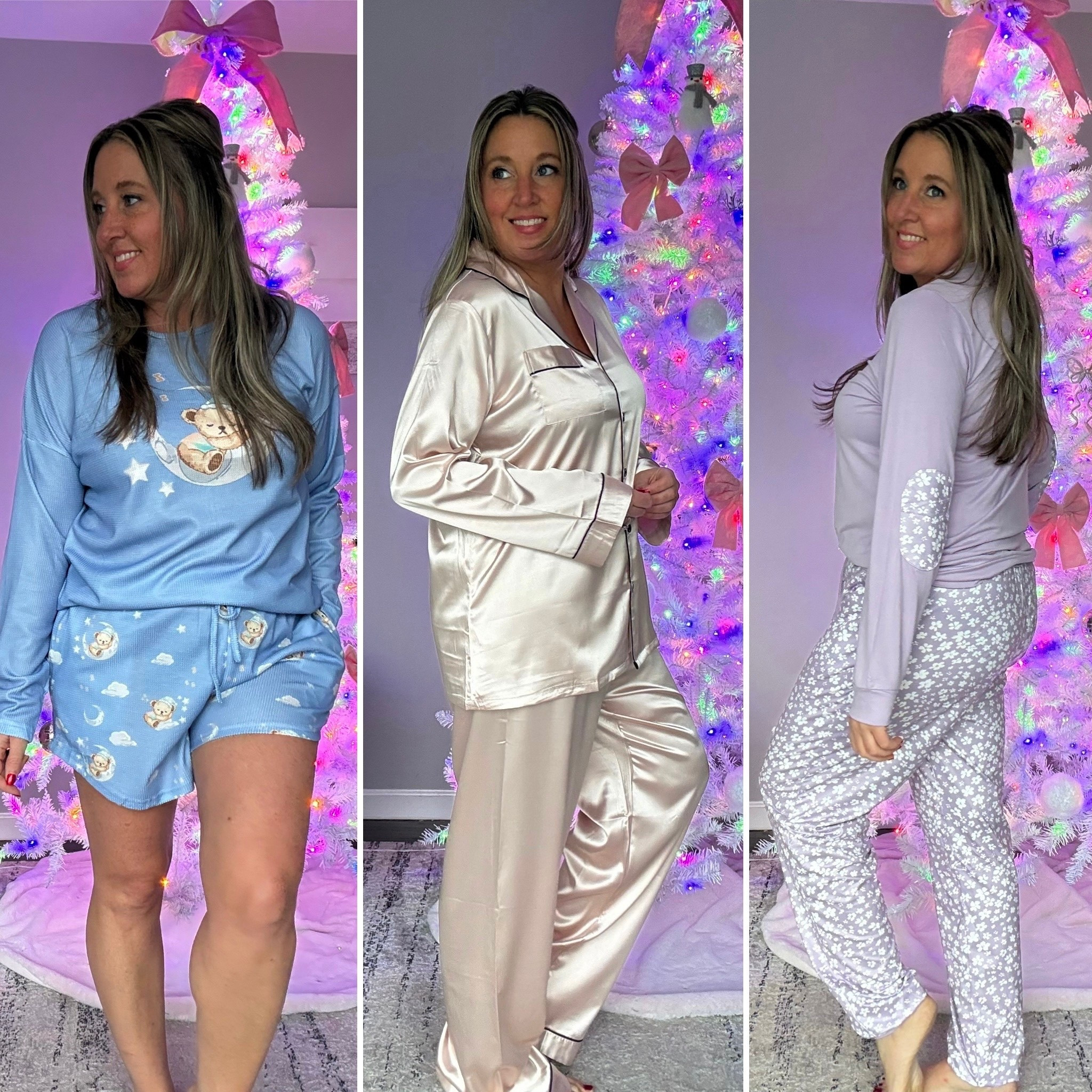 The Perfect Gift for Christmas 🎁

Everyone loves a new pair os pajamas for Christmas! Here are three different options for your loved ones ;

✨Two piece short set
✨Satin pant set 
✨Matching Jogger Set 

#LTKHoliday #LTKCyberWeek #LTKGiftGuide