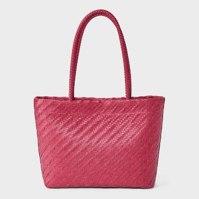 Woven Tote Bag - A New Day™ Berry Red | Target