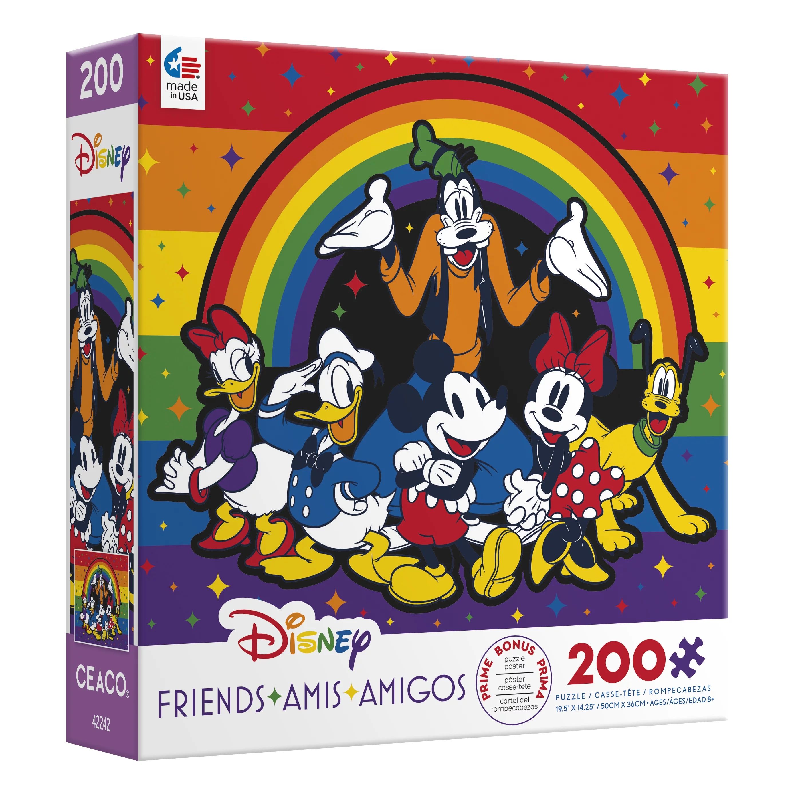 Ceaco - Disney - Rainbow Friends - 200 Piece Kids Oversized Jigsaw Puzzle | Walmart (US)