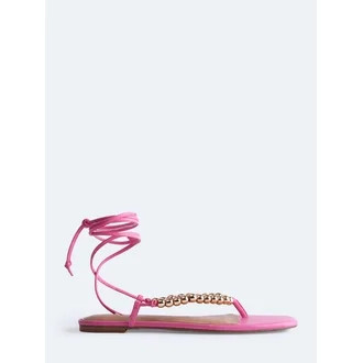 Free Assembly Women's Beaded Wrap Sandals | Walmart (US)
