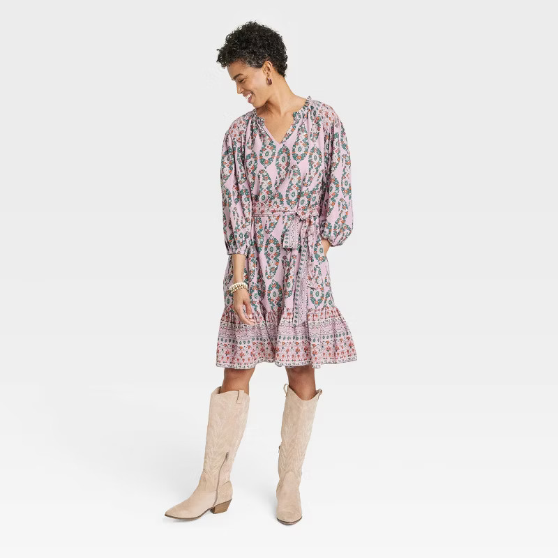 Women's 3/4 Sleeve A-Line Dress - Knox Rose™ | Target
