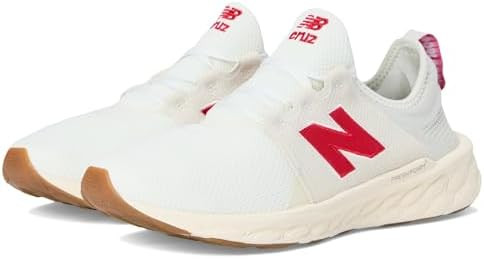 New Balance Men's Fresh Foam X Cruz V3 Running Shoe, Sea Salt/Team Red/Permafrost, 10 M | Amazon (US)