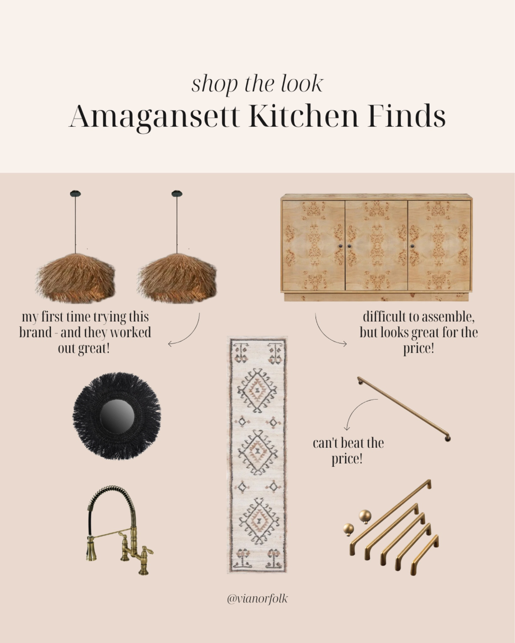 Shop the Look: Amagansett Kitchen Finds //

Kitchen, Kitchen Decor, Kitchen Rug, Kitchen Runner, Kitchen Counter Decor, Kitchen Finds, Kitchen Lights, Rugs, Sideboard, Sideboard Cabinet, Mirror, Mirror Decor, Faucet, Kitchen Faucet, Knobs, Kitchen Knobs

#LTKHome #LTKSeasonal #LTKFamily