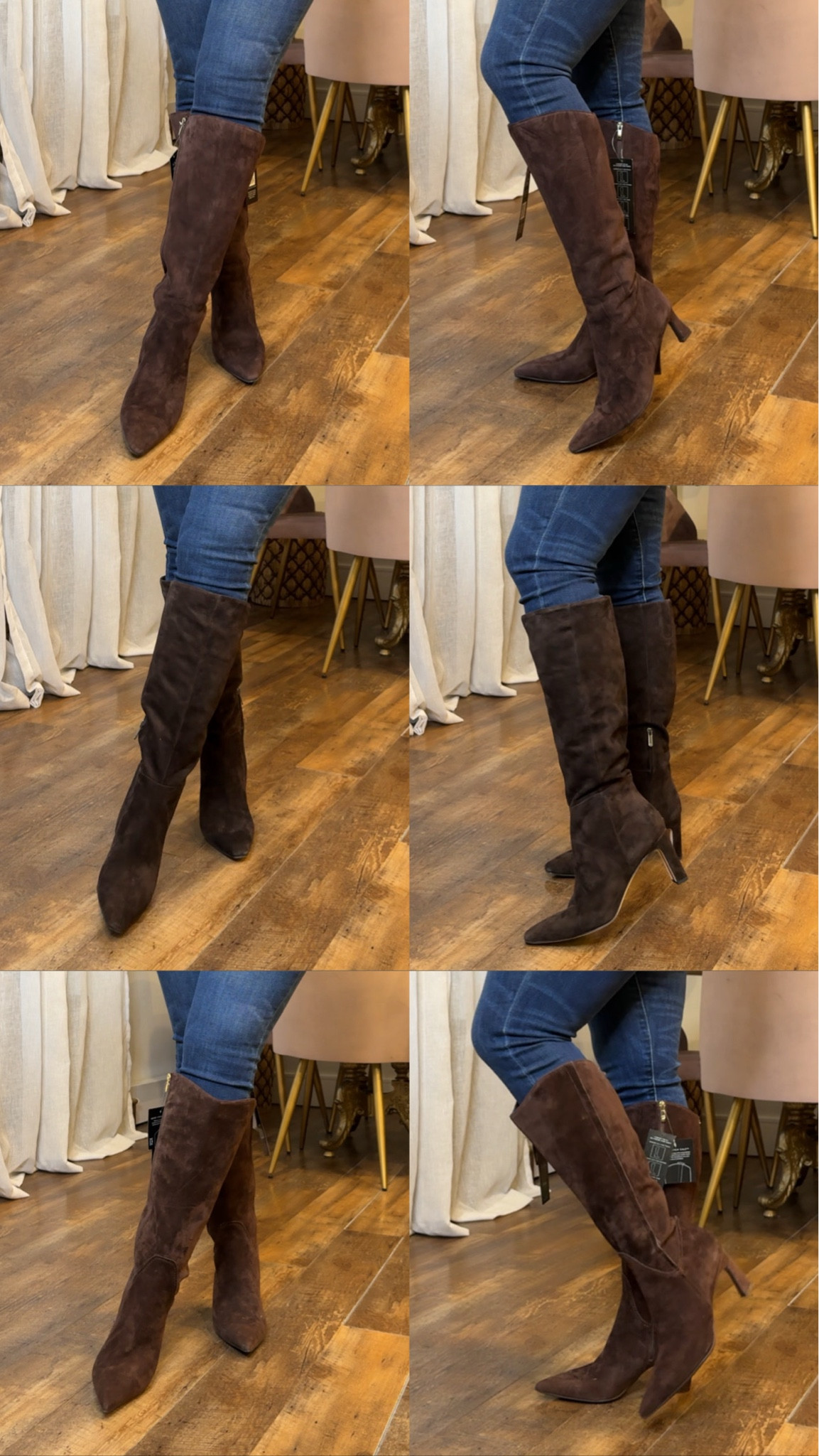 Chocolate brown suede knee high boots, available in wide calf, extra wide calf, narrow calf and regular calf. 

 #LTKGiftGuide #LTKootd #LTKSeasonal