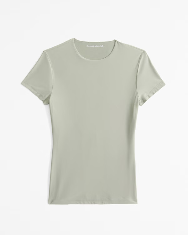 Soft Matte Seamless Tuckable Baby Tee | Abercrombie & Fitch (US)